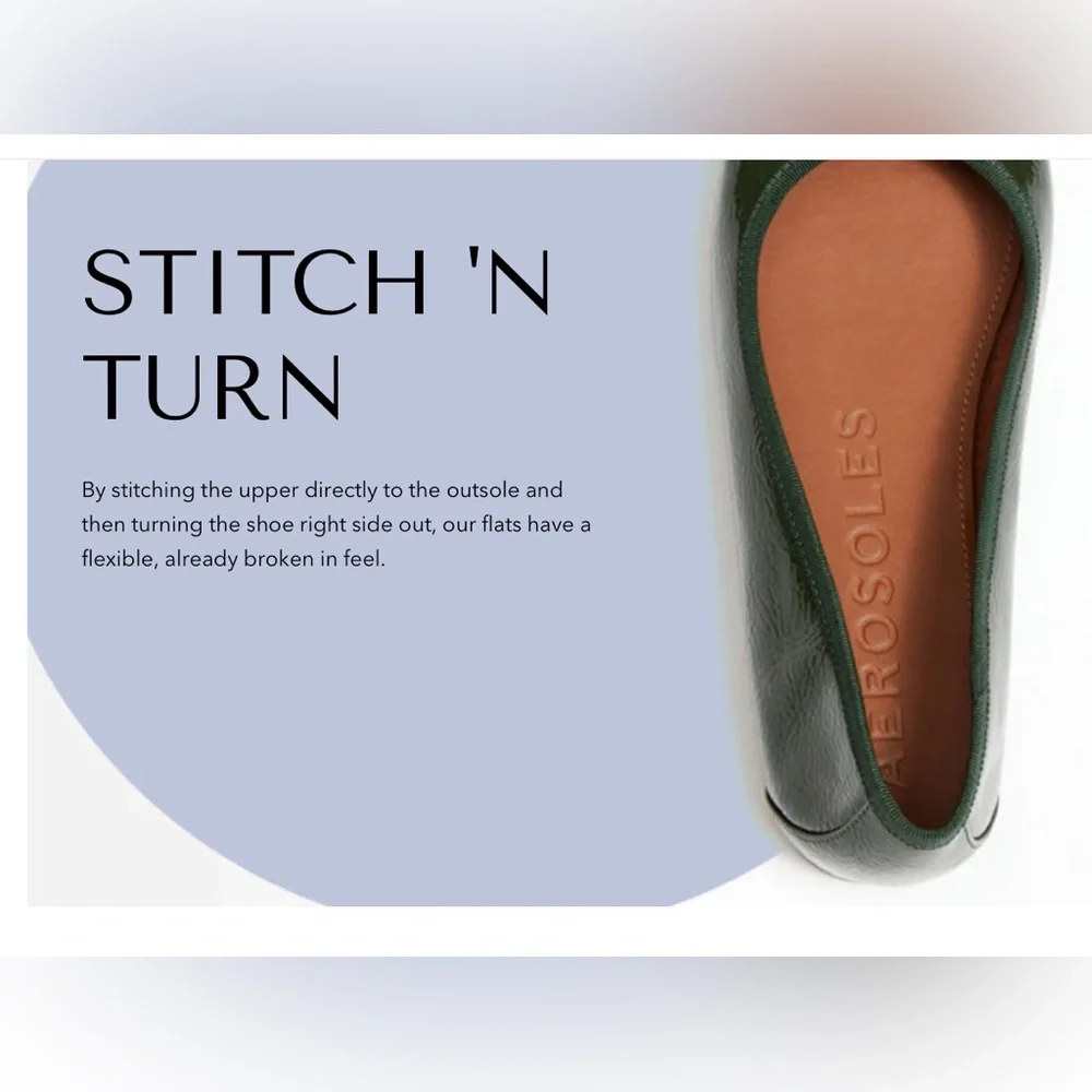 NEW Aerosoles LEATHER Stitched 9.5M Zipper